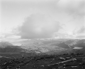 UA art professor Frank Gohlke, who has been awarded a Fulbright Scholar grant to photograph wild apple forests in Kazakhstan, has photographed everything from grain elevators in the American heartland to the aftermath of the Mount St. Helens eruption to post-tornado landscapes. The above image shows Mount St. Helens shrouded by a cloud. (Photo by Frank Gohlke) UA art professor Frank Gohlke, who has been awarded a Fulbright Scholar grant to photograph wild apple forests in Kazakhstan, has photographed everything from grain elevators in the American heartland to the aftermath of the Mount St. Helens eruption to post-tornado landscapes. The above image shows Mount St. Helens shrouded by a cloud. (Photo by Frank Gohlke)